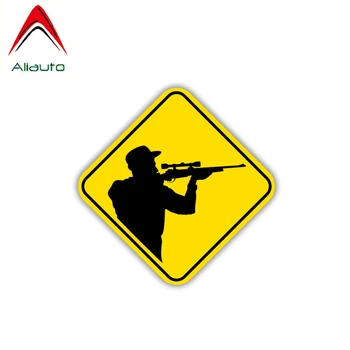 

Aliauto Warning Car Sticker Hunters Reflective Decal Accessories PVC for Passat B6 Porsche Mazda Land Rover Seat Leon,12cm*12cm