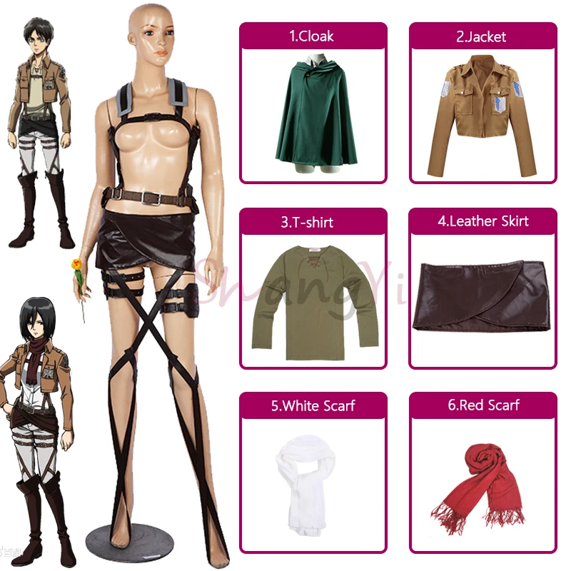 Anime Attack on Titan Cosplay Season 4 Shingeki no Kyojin Cosplay Team  Uniform Levi Eren Costume Harness Armor Halloween Clothes - AliExpress