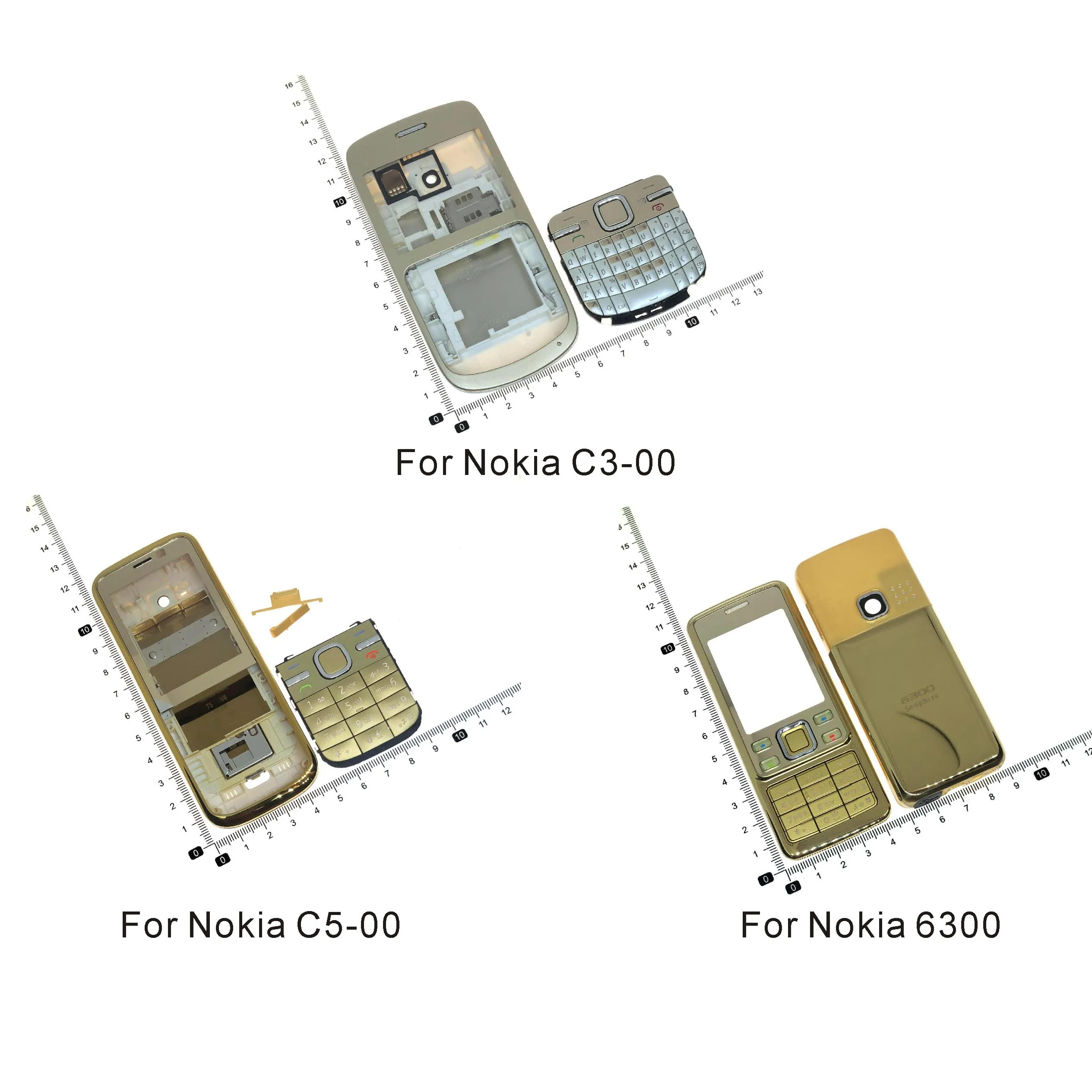 Задняя крышка батарейного отсека для Nokia 6300 C3 C3-00 C5 C5-00 | Мобильные телефоны и