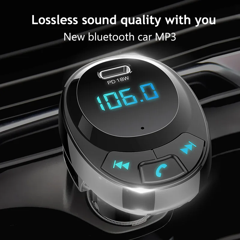 JaJaBor fm-передатчик Bluetooth автомобильный комплект громкой связи беспроводной стерео A2DP автомобильный mp3-плеер Быстрая зарядка 3.1A Поддержка TF карты U диск