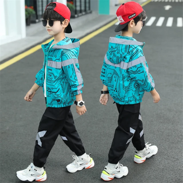 Boys Girls Clothing Sets Teen Boys Printed Hoodies Tops Pants Sport Outfits  Sets Children Casual Suits Tracksuits 6 8 10 12 14 Y - AliExpress