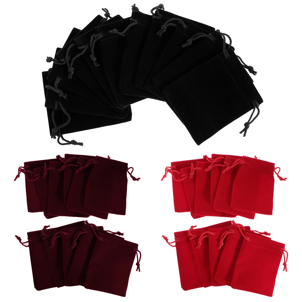 10 pcs Velvet Bags Wedding Party Gift Drawstring Jewelry Pouches Perfect Gift Bags for Party Wedding Bracelets and Watches