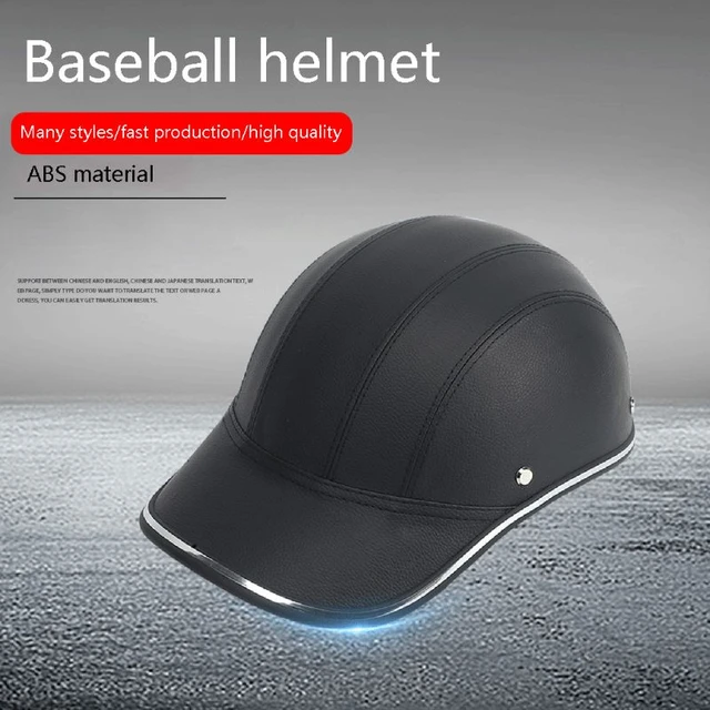 Casquette de Baseball demi-casque pour moto, chapeau de sécurité Anti-UV  pour Scooter électrique - AliExpress