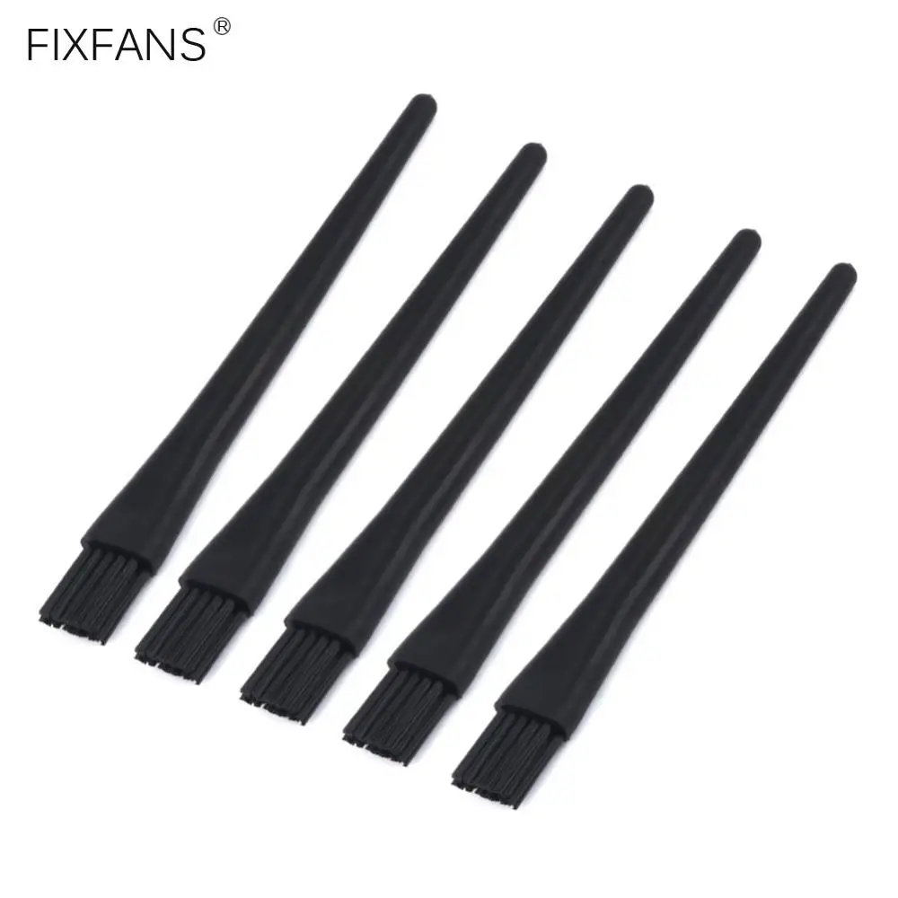 FIXFANS 5 шт. Антистатическая нейлоновая щетка для очистки пластиковая круглая ручка