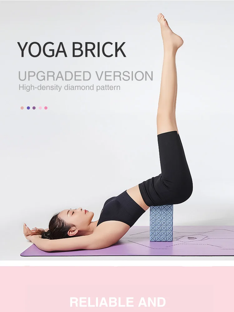 Milisten Lot De 2 Briques De Yoga EVA Antidérapantes Légères Et