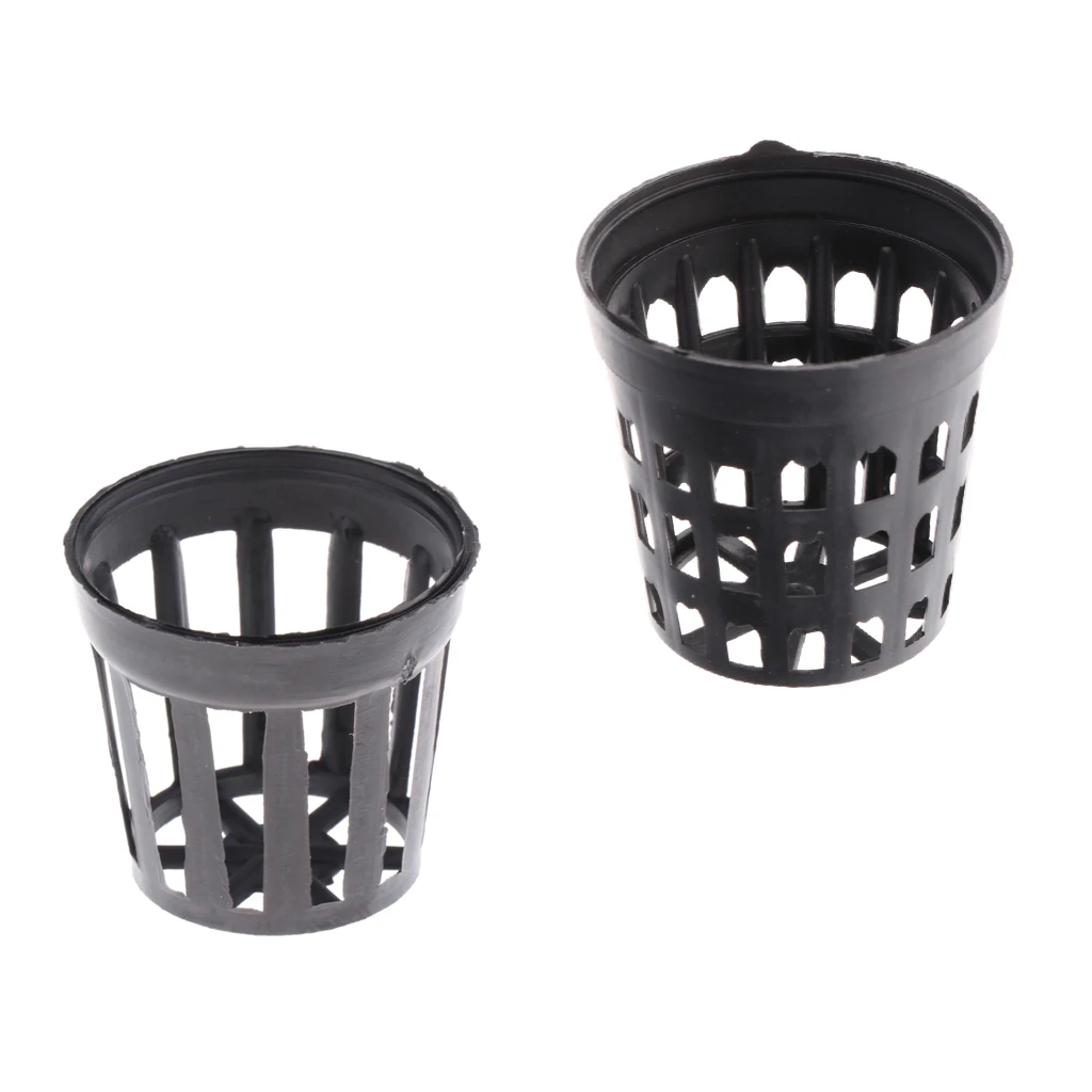 50 Pcs Plastic Pot Baskets Aquarium Aquatic Water Plant Grass Cultivate