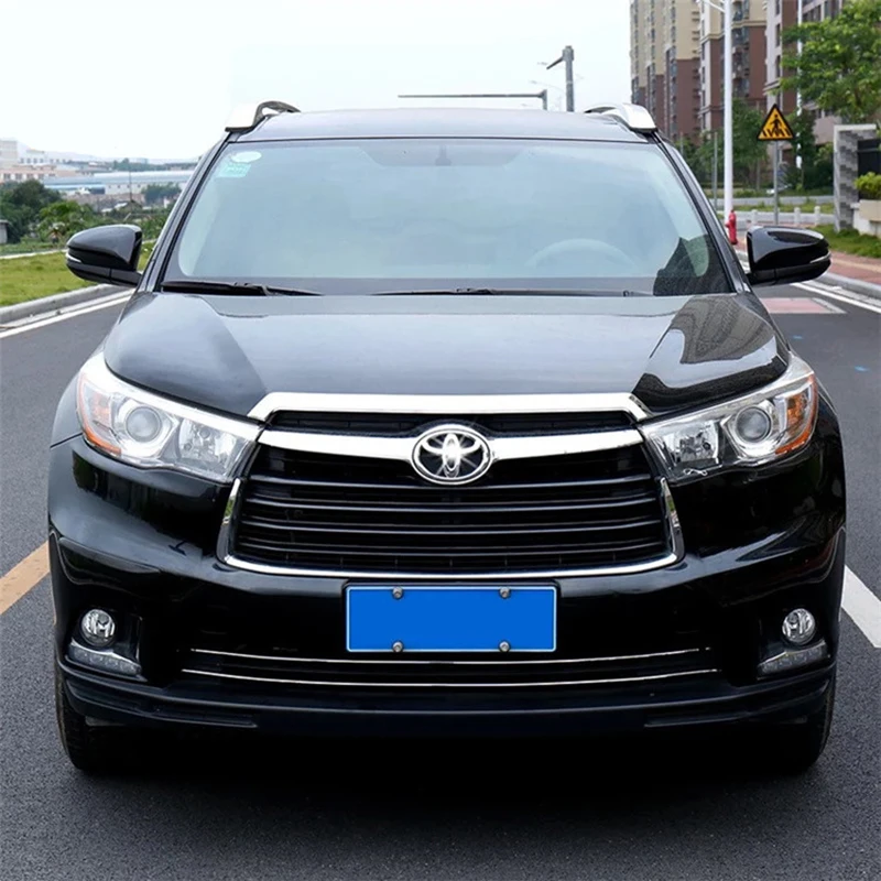 

15-17 for Toyota highlander hood trim strip highlander modified front face grille hood outer decoration bright strip