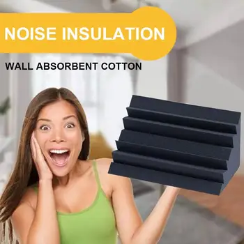 

1Pc 120*120*250mm Soundproofing Foam Acoustic Foam Treatment Sound-absorbing Cotton Soundproofing Foam For KTV Audio Room