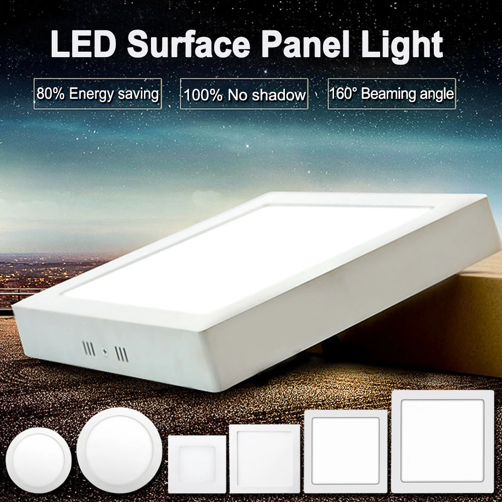 

Ceiling Downlight Lamp Led Panel Light 6W 9W 13W 18W 24W Cool/Warm White LED Surface Panel Light For Indoor Home Lighting