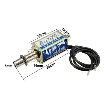 

JF-0530B DC 6V 12V 24V 0.3A 5N Pull Push Open Frame Solenoid Electromagnet