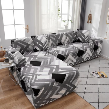 

Elastic Sofa Cover Slipcovers L shape Sofa Covers For Living Room Spandex Cheap Sectional Couch Cover 1/2/3/4 Seater Stretch