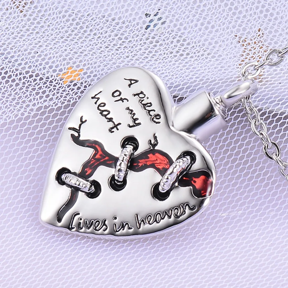 Cremation-Jewelry-A-piece-of-my-heart-lives-in-heaven-Locket-Heart-memorial-ashes-urn-heart.
