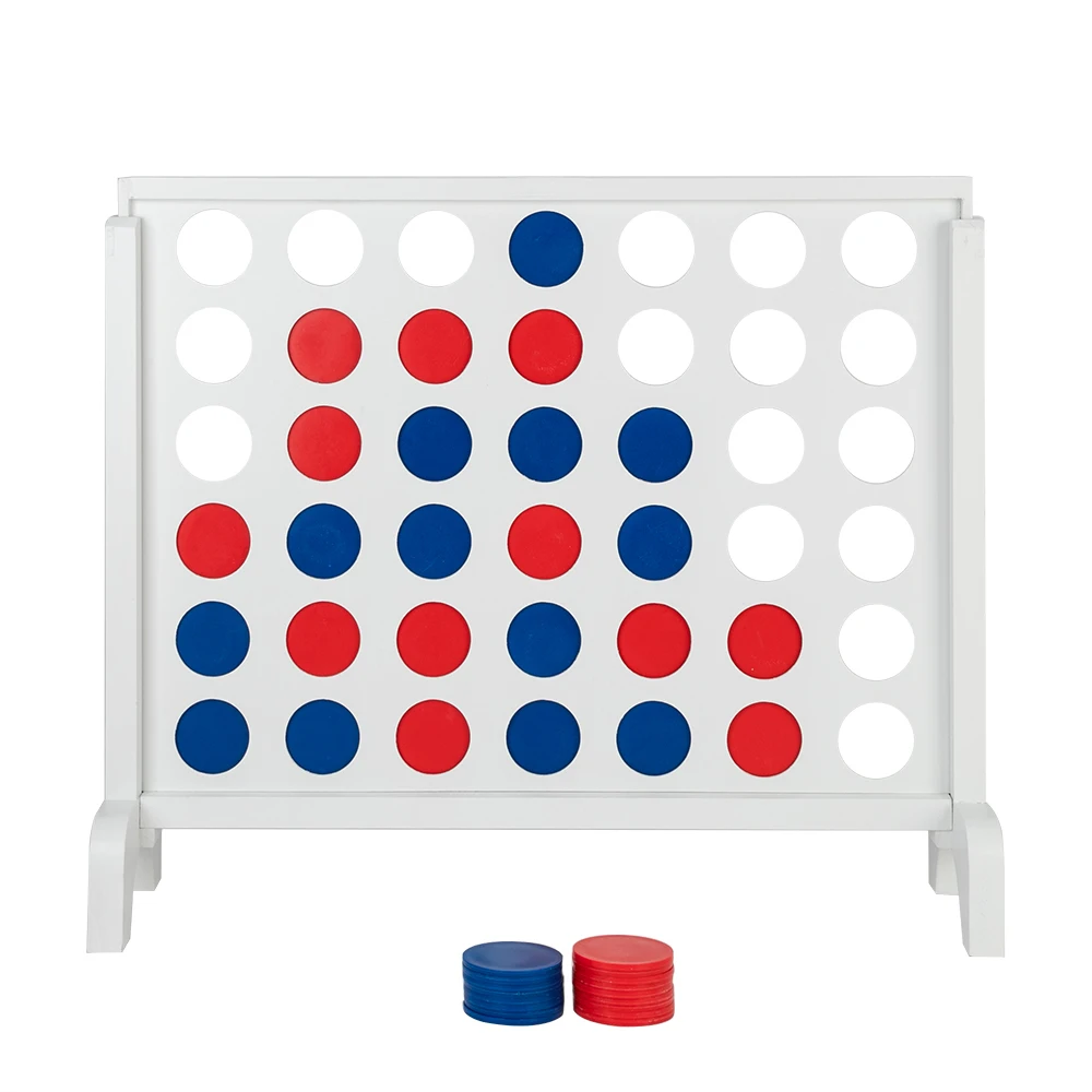 

4 in a Row Game with Coins Expansion Classic Connect 4 Game Master Foldable Kids Children Line Up Row Board Puzzle Toys Girl Boy