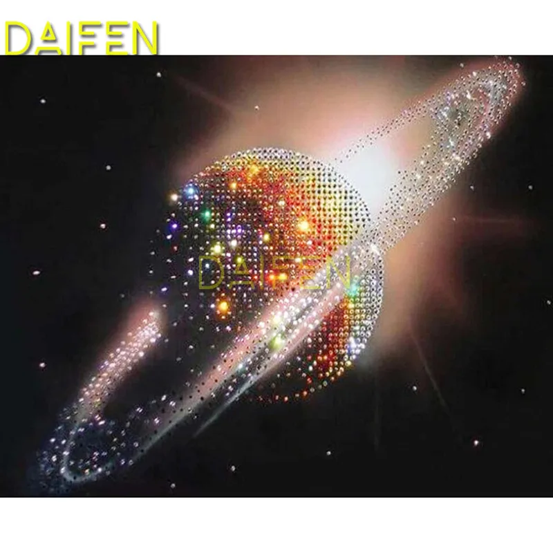 

5D DIY Diamond embroidery Full Square Diamond painting Cross stitch shining planet Saturn Full Round Diamond mosaic