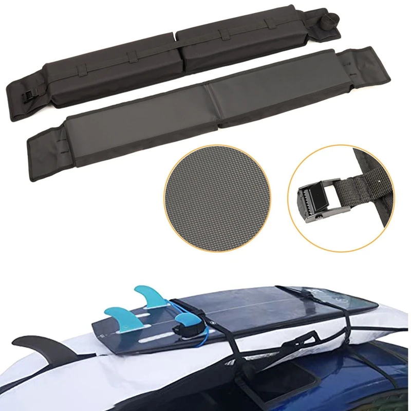 Universal Foldable Car Roof Racks Top Luggage Carrier Rack Carry Load Baggage 600D Oxford Surf Long Pads | Автомобили и мотоциклы