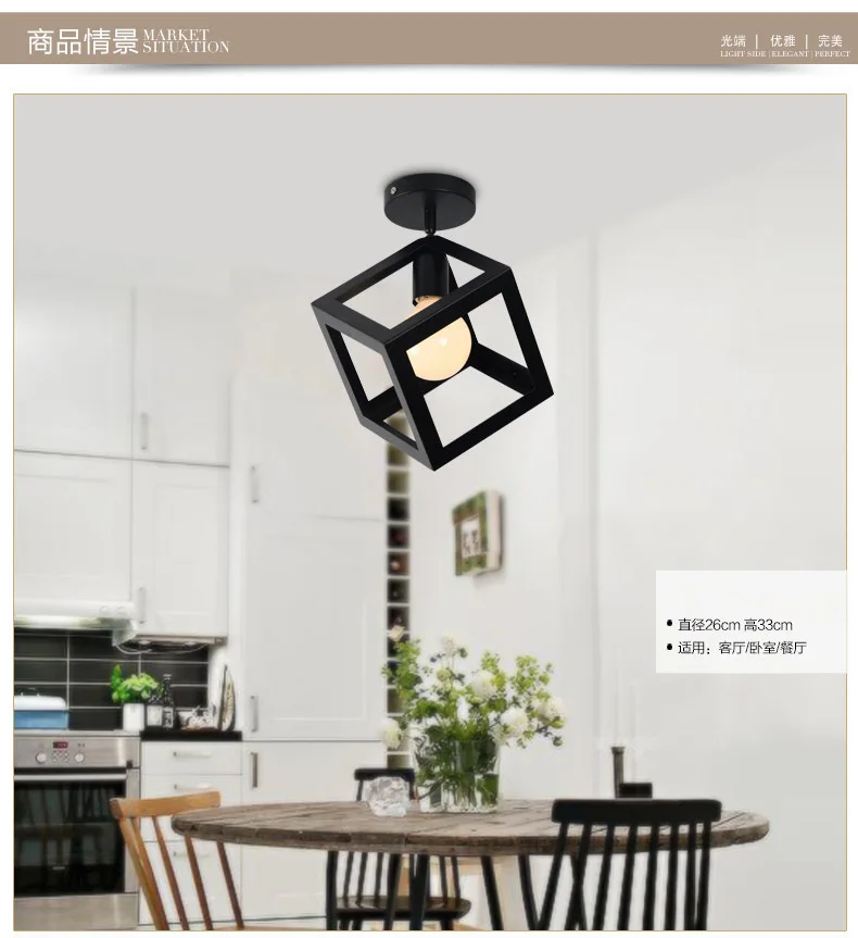 Винтаж Лофт лампа Avize Nordic потолочный светильник Hanglamp ресторан кухня свет подвесной светильник дома промышленное освещение