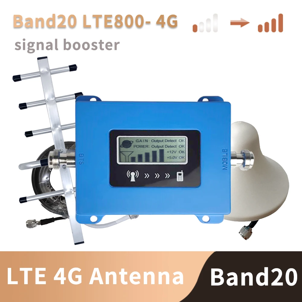 Усилитель 4G Band 20 усилитель сигнала мобильного телефона FDD 800 МГц | Мобильные
