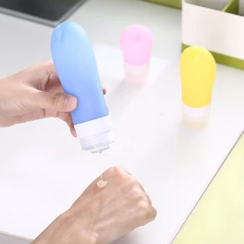 

2PCS Empty Cosmetic Bottle Travel Portable Press Spray Bottle Squeeze Containers Transparent Sub Bottle