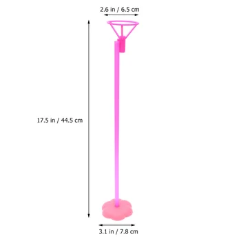 

5 Pcs Balloon Stick Stand Portable Funny Tabletop Balloon Base with Pole and Cup for Baby Shower