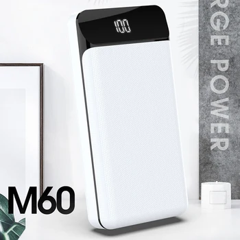 

Power Bank 20000mAh Portable Charger External Mobile Battery Fast Charging for iPhone 11 pro Max 8 Xs Samsung Xiaomi Powerbank