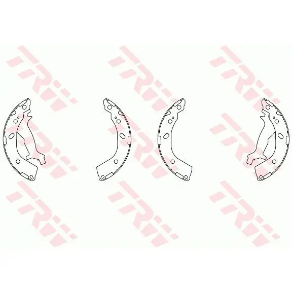 Колодки барабанные задние Hyundai Getz 1.1-1.6/1.5CRDi 02 TRW GS
