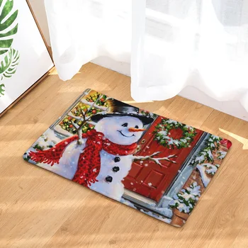 

Christmas Carpet On The Floor Mat Doormat Entrance Door Mat Kitchen Carpets And Decor LivingRoom Rug Floor Home For Hallway Rugs