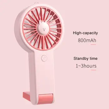 

Fans Cooler Cooling-Fan Summer Portable Handheld LED Light USB Mini Cooling Fan Travel Office Air Cooler Small Fans