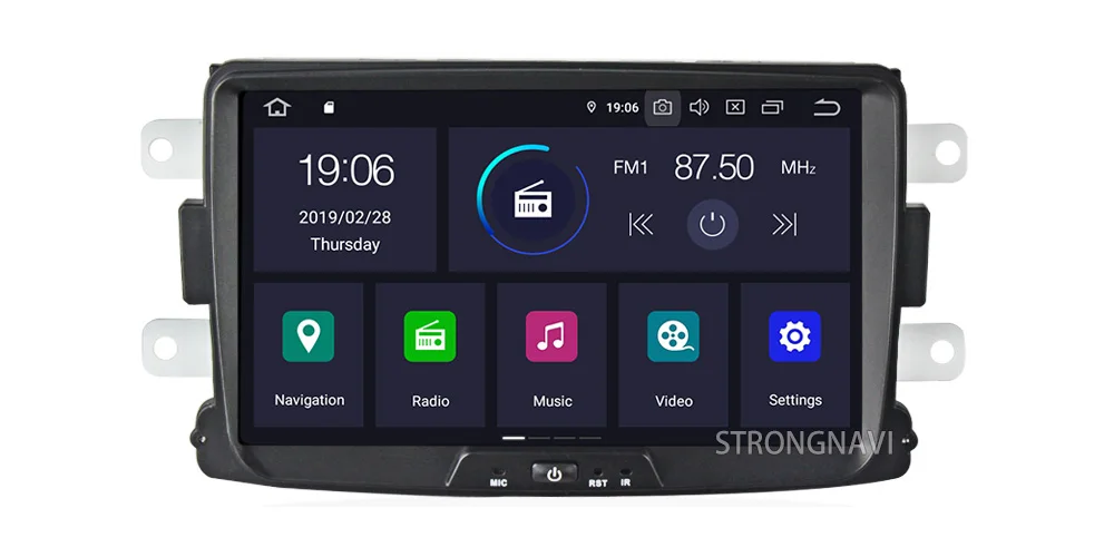 DSP ips 4GB 64G Android 9,0 автомобильный радиоприемник с навигацией GPS для Dacia Sandero Duster Captur Lada Xray 2 Logan 2 Dokker Lodgy 2012