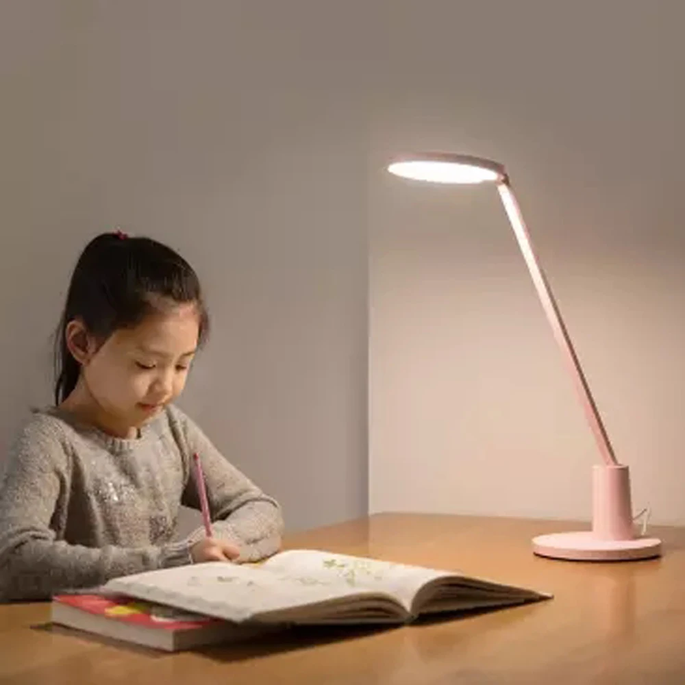 Xiao mi jia Yeelight настольная лампа Muse Prime 14 Вт светодиодный смарт-защита глаз интеллектуальное Регулирование яркости для mi home APP - Цвет: pink