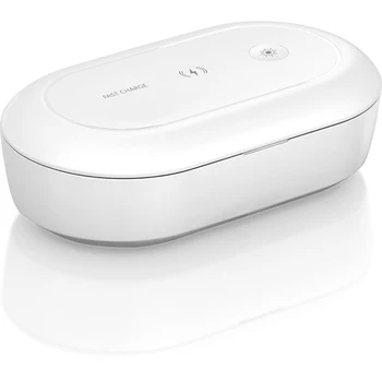 

Mobile Phone Wireless Charger sterilization box UV Sterilizer Disinfection Box 10W Fast Wireless Charging phone sanitizer