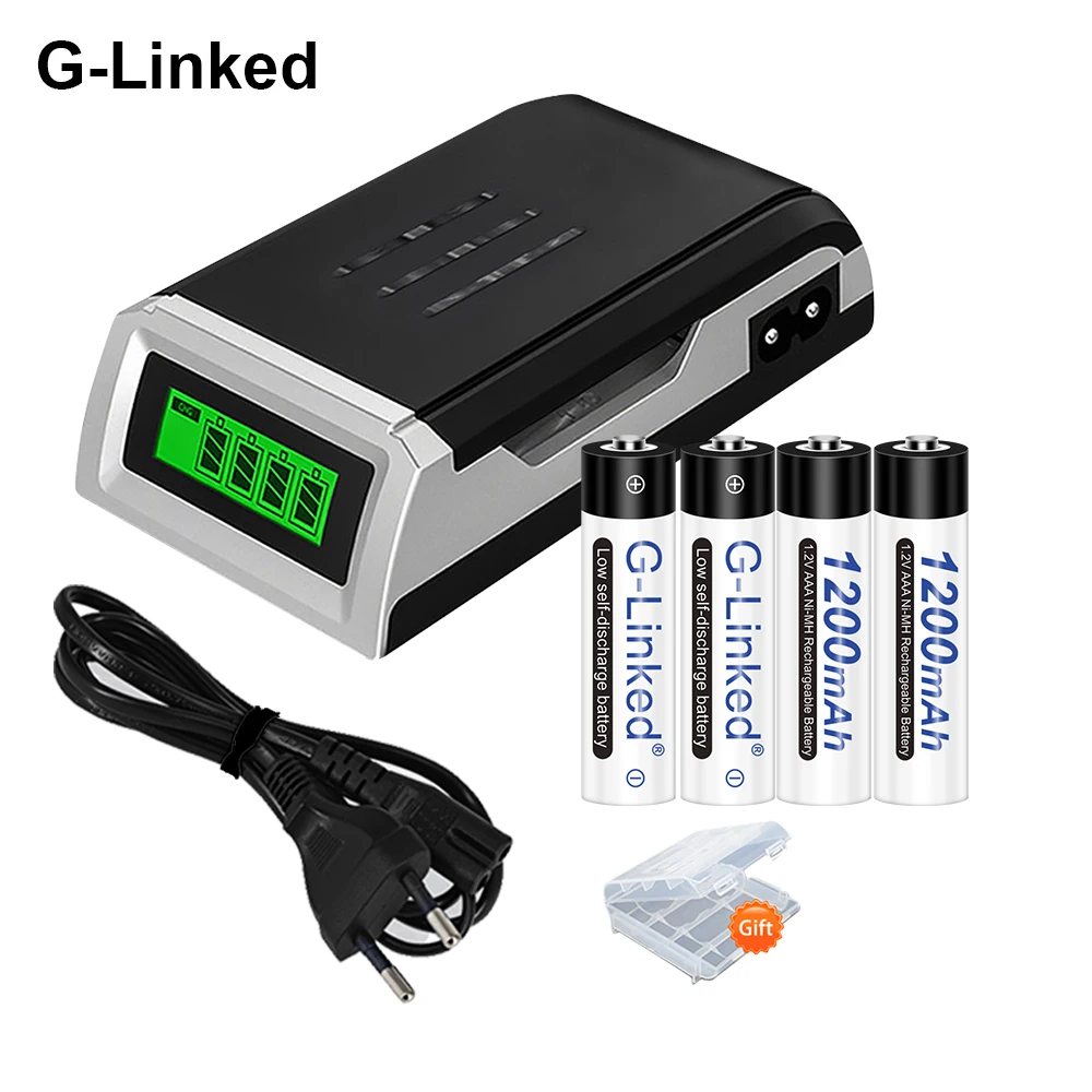 4 шт. AAA перезаряжаемый аккумулятор 3a aaa batteria металл-гидридных или никель 1 2 v