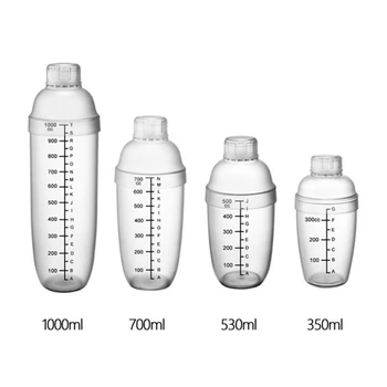 

Plastic Cocktail Shaker Wine Beverage Mixer Wine Shaker Drink Mixer Barware bar tools 350ml/530ml/700ml/1000ml