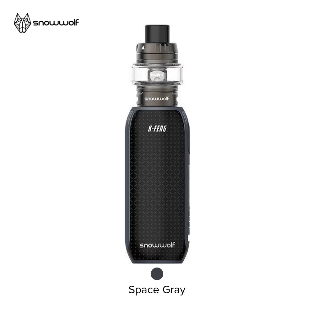 Новое поступление Snowwolf Kfeng Vape kit 2500 мАч встроенный аккумулятор и 3 мл/2 мл Mark Tank вейп-комплект электронной сигареты vs sigelei - Цвет: Space Grey with tank