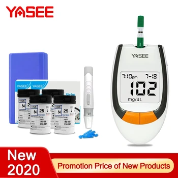 

Yasee Meter 100pcs Test Strips Blood Glucose Meters Needles Lancets Sugar Monitor Collect Glucometer kit Blood Sugar Meter