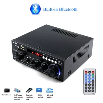 

600W Stereo Bluetooth With Remote Control Power Amplifier HIFI Music Sound System Subwoofer Car Home Dual Channel Digital Mini