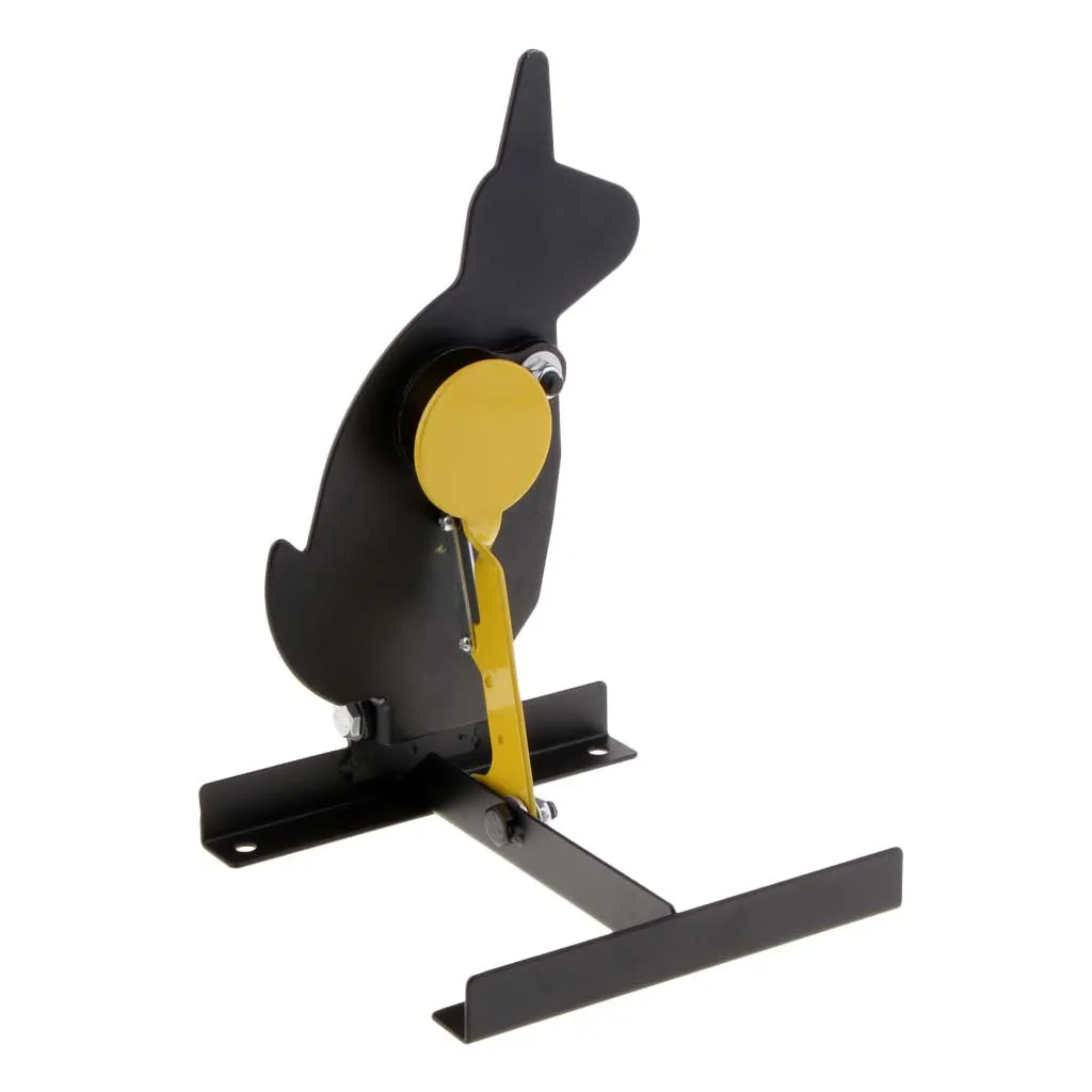 Rabbit Практика стрельбы из нержавеющей стали цель животное силуэт поле цель Pull-to-Reset сброс цель для стрельбы охоты - Цвет: Rabbit