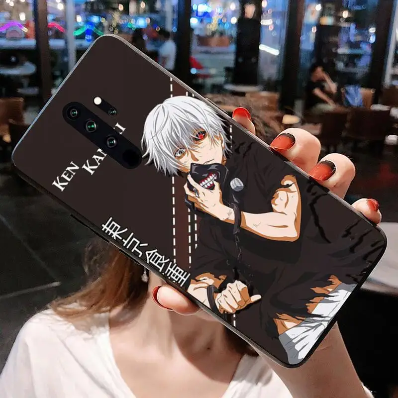 cases for xiaomi blue Tokyo Ghoul Trendy Anime Kaneki Ken Phone Case for Redmi 9A 8A 7 6 6A Note 9 8 8T Pro Max Redmi 9 K20 K30 Pro phone cases for xiaomi Cases For Xiaomi