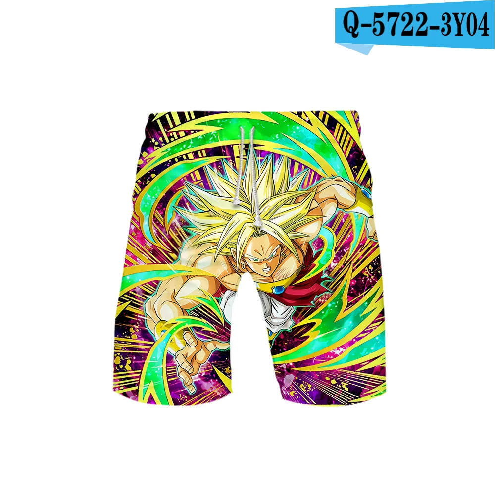 Dragon Ball Супер Broly 3D пляжные спортивные шорты для бега мужские купальные костюмы Kpop популярные повседневные летние шорты новинка - Цвет: As shown
