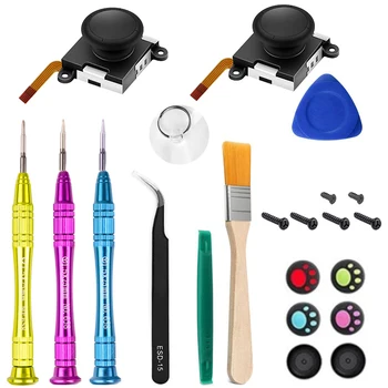 

3D Analog Sensor Stick Joystick Repair Parts Kits Fit Nintendo Switch NS Joy-Con 22Pcs