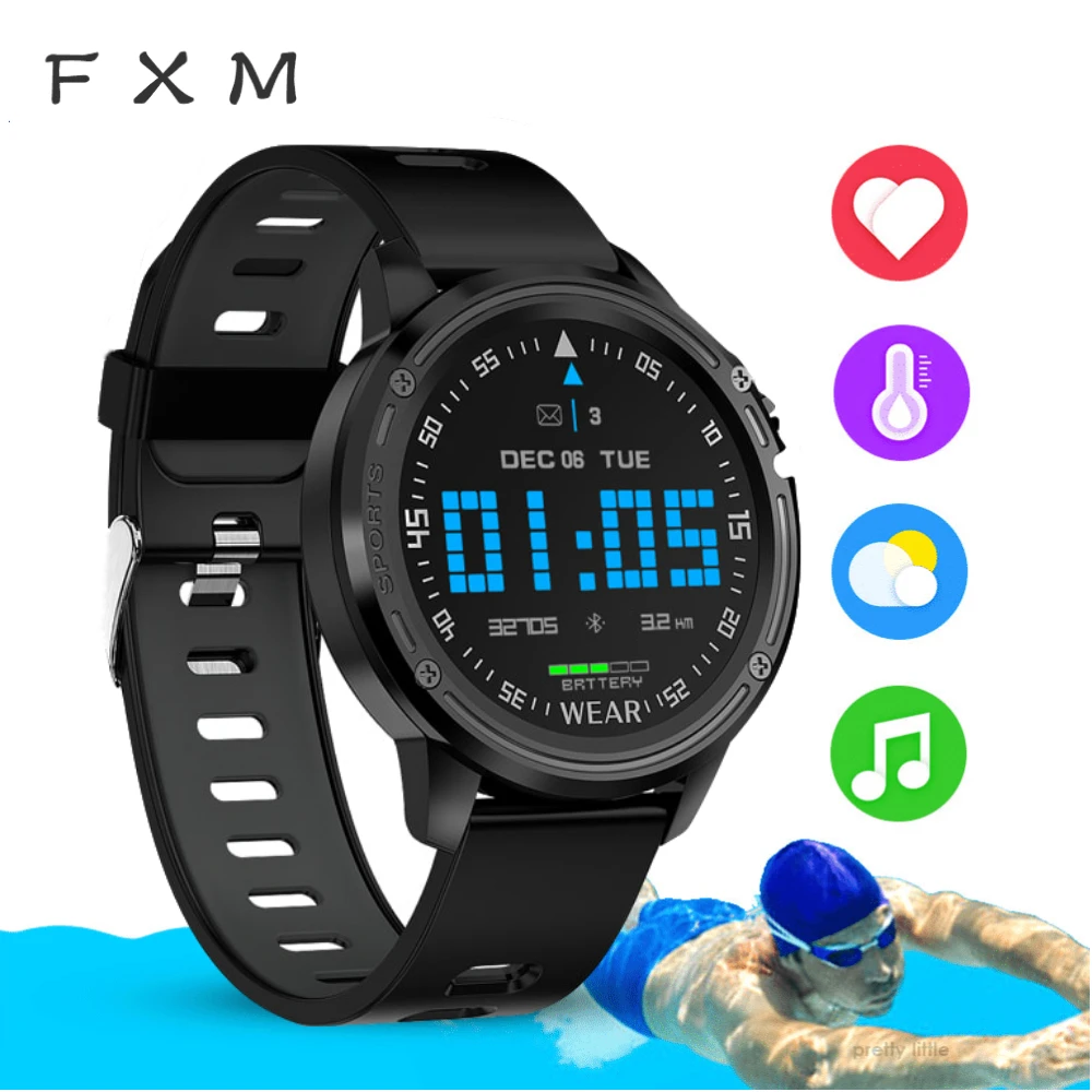 

FXM ECG+PPG Smart watch Digital Wristwatches IP68 Bluetooth Android IOS Support 320mAh Smart Sport Watch for Men Health Tracker