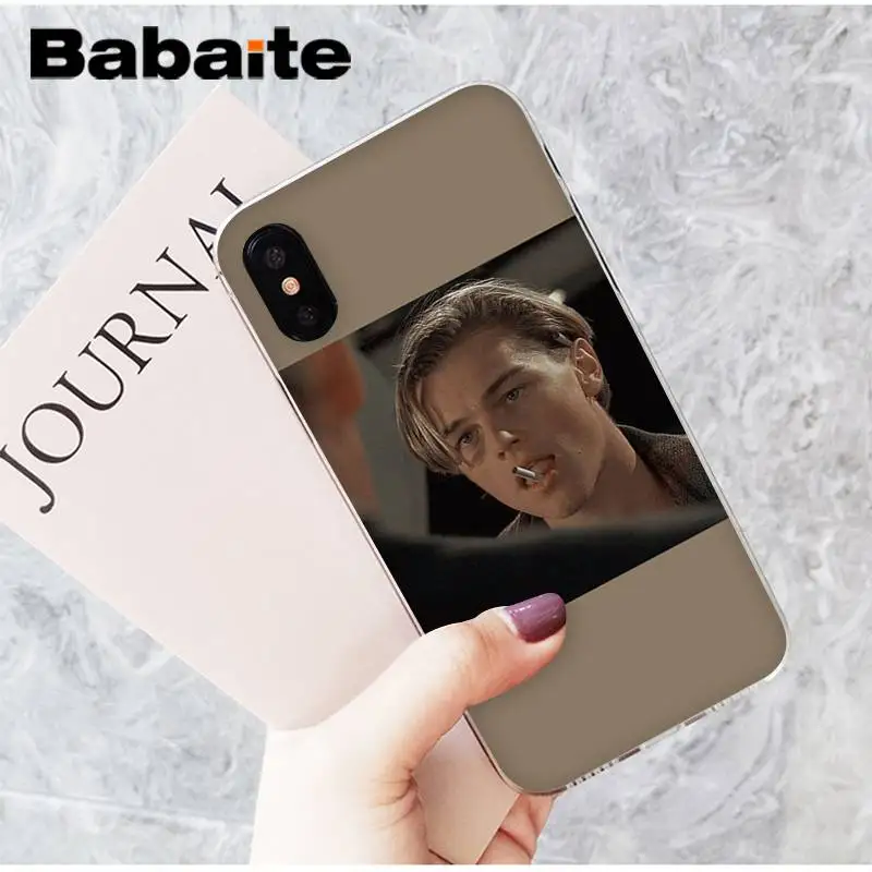 Babaite dicaprio leo young leonardo Новинка чехол для телефона Fundas чехол для iPhone8 7 6 6S Plus X XSMAX 5 5S SE XR 11 11pro 11promax