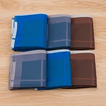 

6PCs Solid Plaid Pocket Square Men Handkerchief Paisley Casual Hankies For men's Suit Popular High Quality For Gentlemen 43x43cm