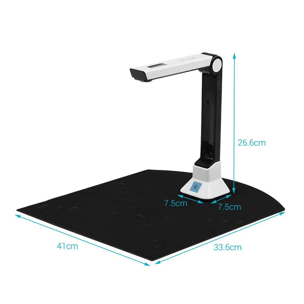 Portable Document scanner a4 10 Mega pixel book scanner documents camera a4 paper files High Definition escaner documentos - 4