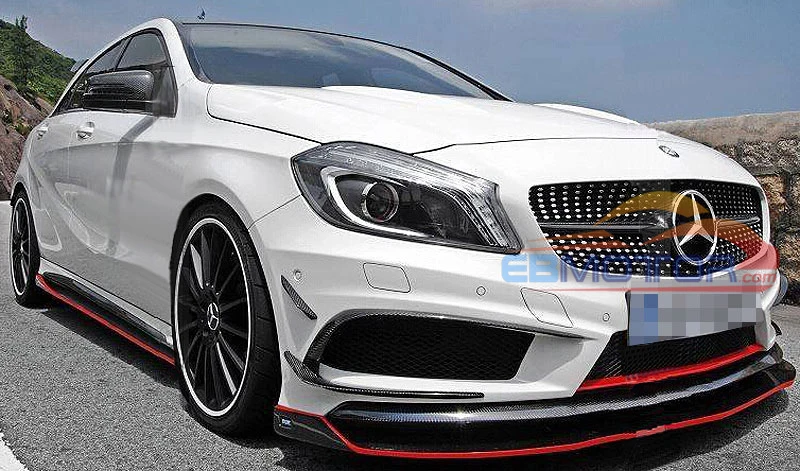 Окрашенный Z стиль передний спойлер для Benz A-CLASS W176 A250 A260 A45 Amg Pakage M008F