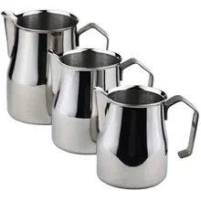Stainless Steel Milk Frothing Jug Thick Coffee Milk Foamer Mugs Italian Latte Art Jug Milk Pitcher Frother Cup 350/500/700Ml