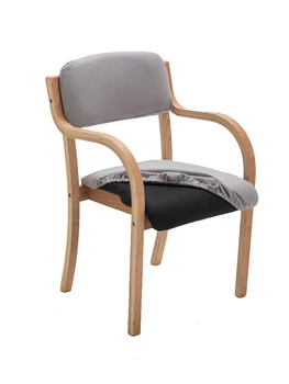 

Chair, Backrest Chair, Study, Home Restaurant, Modern and Simple Coffee Chair with Curved Wood Computer Chair