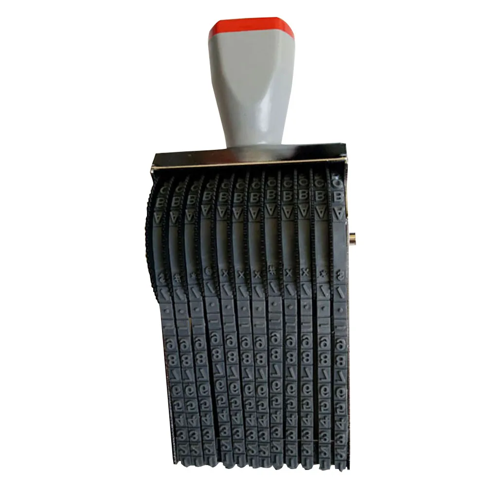 

Scrapbooking Craft Number Date Coding Rolling Stamp Multipurpose Decoration 12 Digit Adjustable Rubber Stationery Emboss Roller