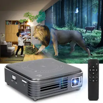 

P11 16G 3D 4K Decoding Mini Pocket Projector Home Multimedia Video Player (100-240V) Hot