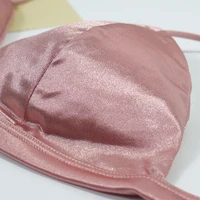 Soutien-gorge de style français pour femmes, enveloppé de poitrine, sangle initiée réglable, simple structure, satin sexy, bustier tubulaire, sous-vêtements, lingerie 6