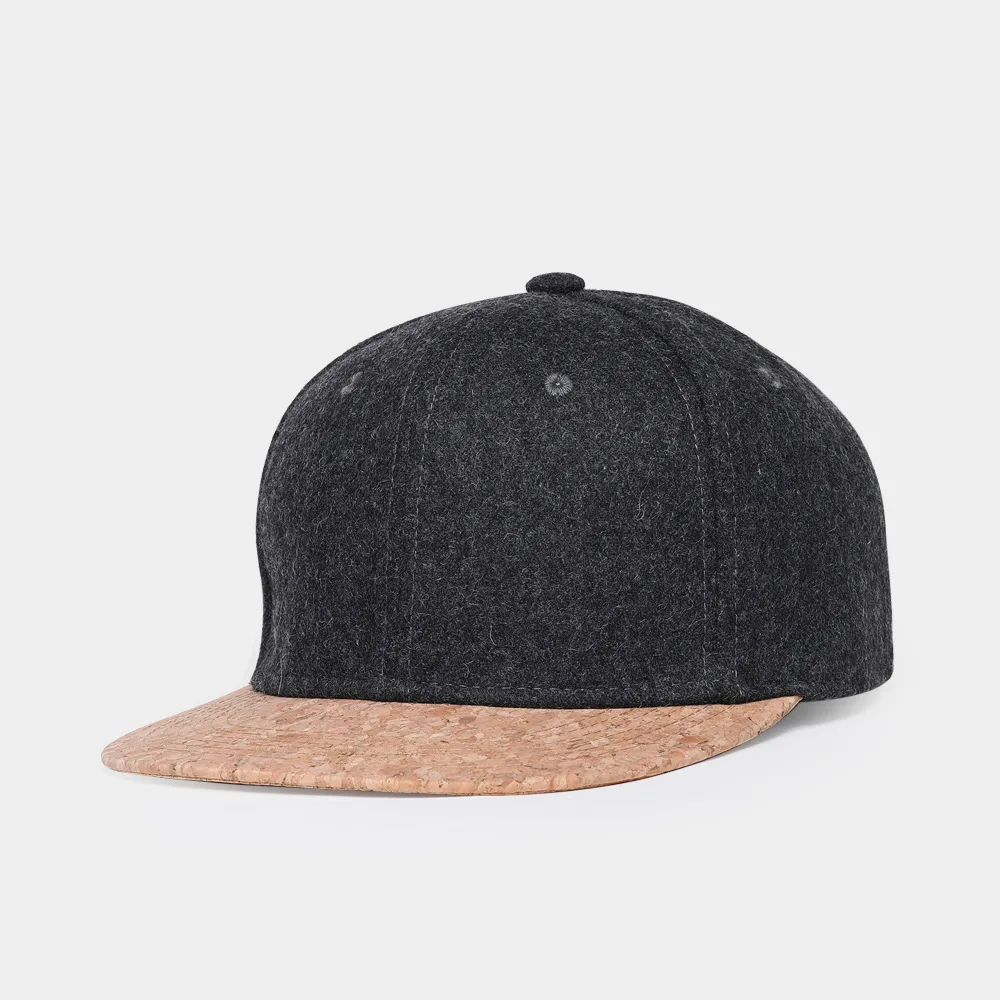 

New arrive spring Autumn mix cotton unisex flat Wooden brim solid color fashion casual outing street trend sunblock baseball cap